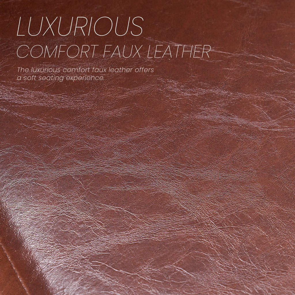 JHK Faux Leather Ergonomic Office Chairs Set of 4 Soft Cushion Seat High Backrest Living Room Gaming Chair Waterproof Thickened