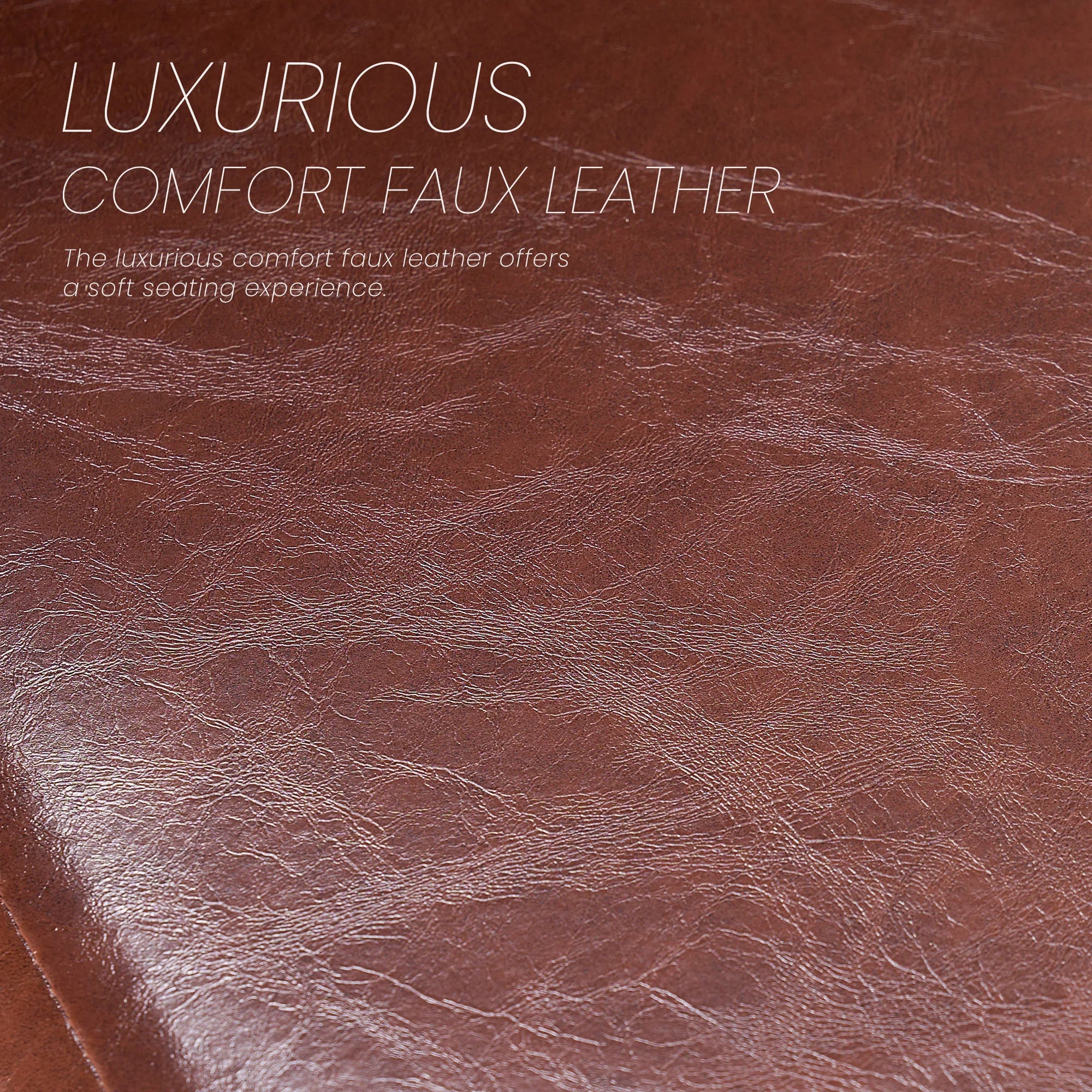 JHK Faux Leather Ergonomic Office Chairs Set of 4 Soft Cushion Seat High Backrest Living Room Gaming Chair Waterproof Thickened