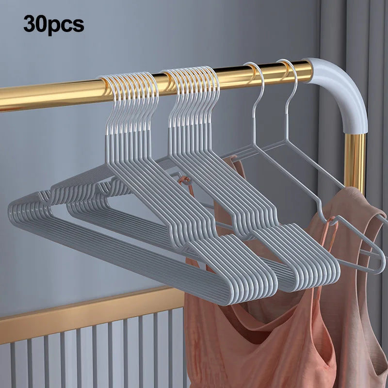 Stainless Steel Anti Slip Clothes Hanger 10 20 30 50 Pack Space Saving Durable