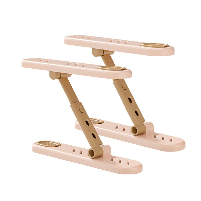 1pc Shoes Rack Double-layered Adjustable Slippers Holders Shoe Cabinet Organizer Deodorizing Shoes Shelf Save Space