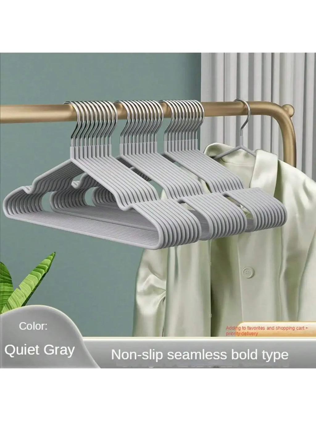 Stainless Steel Anti Slip Clothes Hanger 10 20 30 50 Pack Space Saving Durable