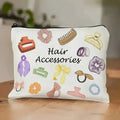 Travel Portable Toiletries Storage Bag Multi-Functional Makeup Organizer Bag Zipper Cosmetics Pouch Hair Accessory Storage Bags