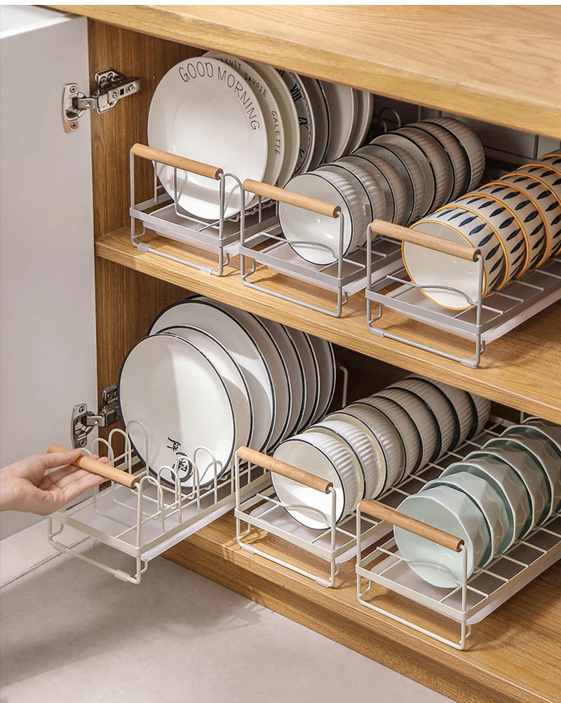 Kitchen Dish Storage Rack Cabinet Organizer Portable Dishes Drying Rack Plate Bowl Drying Rack Desktop Dish Holder Kitchen