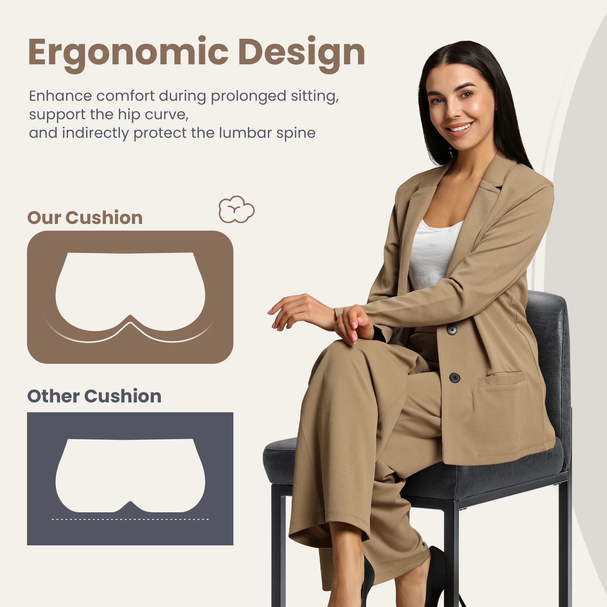 JHK PU Leather Counter Height Drawing Chair Set of 2 Ergonomic Counter Height Chairs with Metal Frame Padded Stools for Office