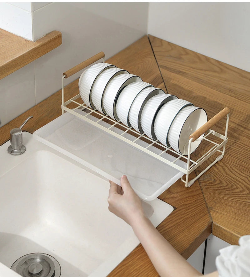 Kitchen Dish Storage Rack Cabinet Organizer Portable Dishes Drying Rack Plate Bowl Drying Rack Desktop Dish Holder Kitchen