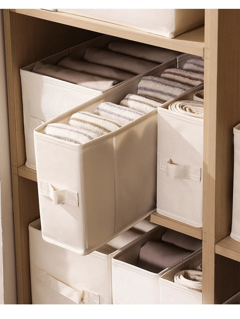 1pc Clothes Storage Basket Sewing Home Folding Clothes Storage Box Underwear Socks  Wardrobe Storage Box Wardrobe Organizer