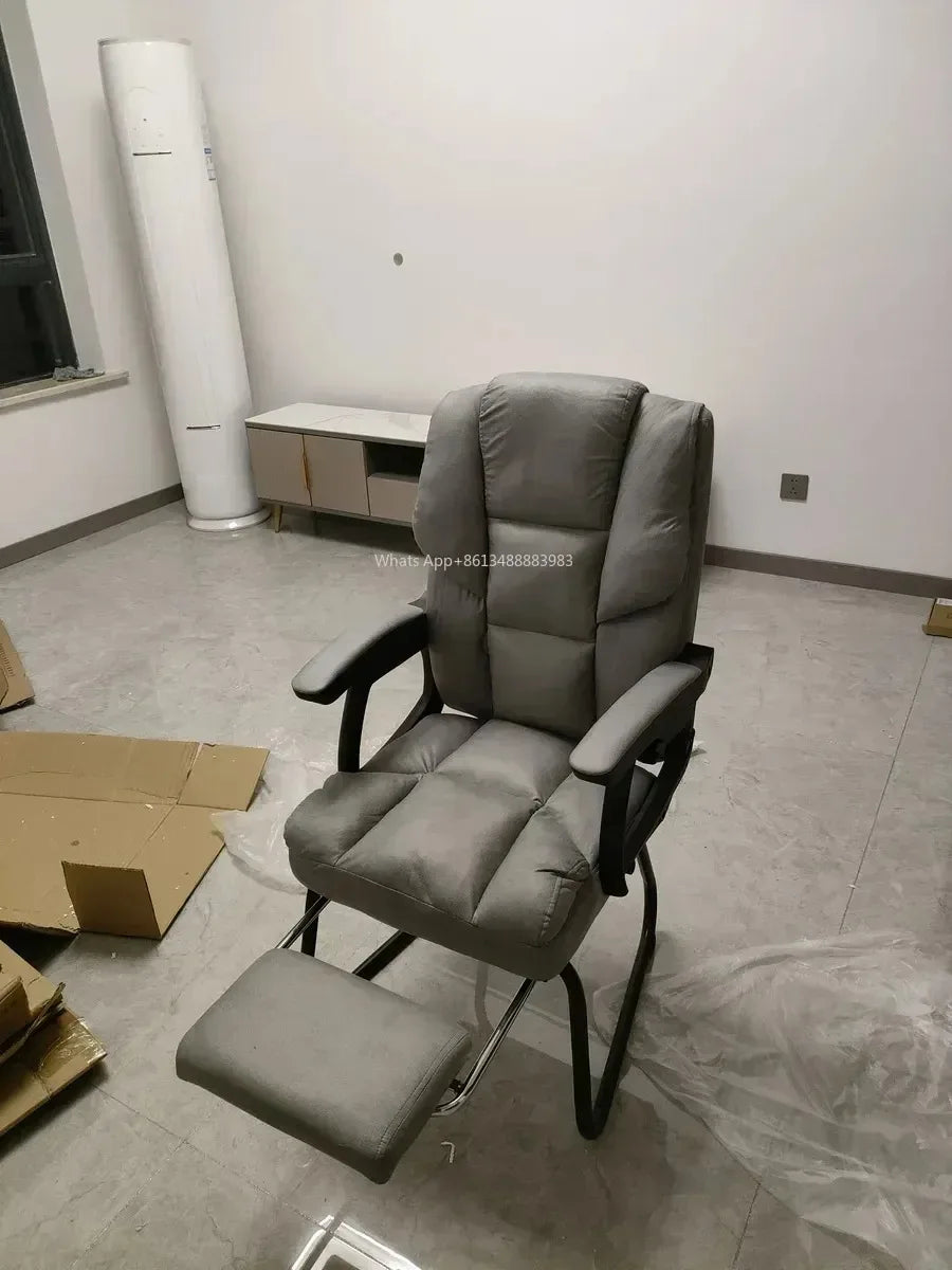 Nordic Computer Chair, Home, Office, Reclining, Sofa, Comfort, Bedroom, Living Room, Study Chair Fixed Foot