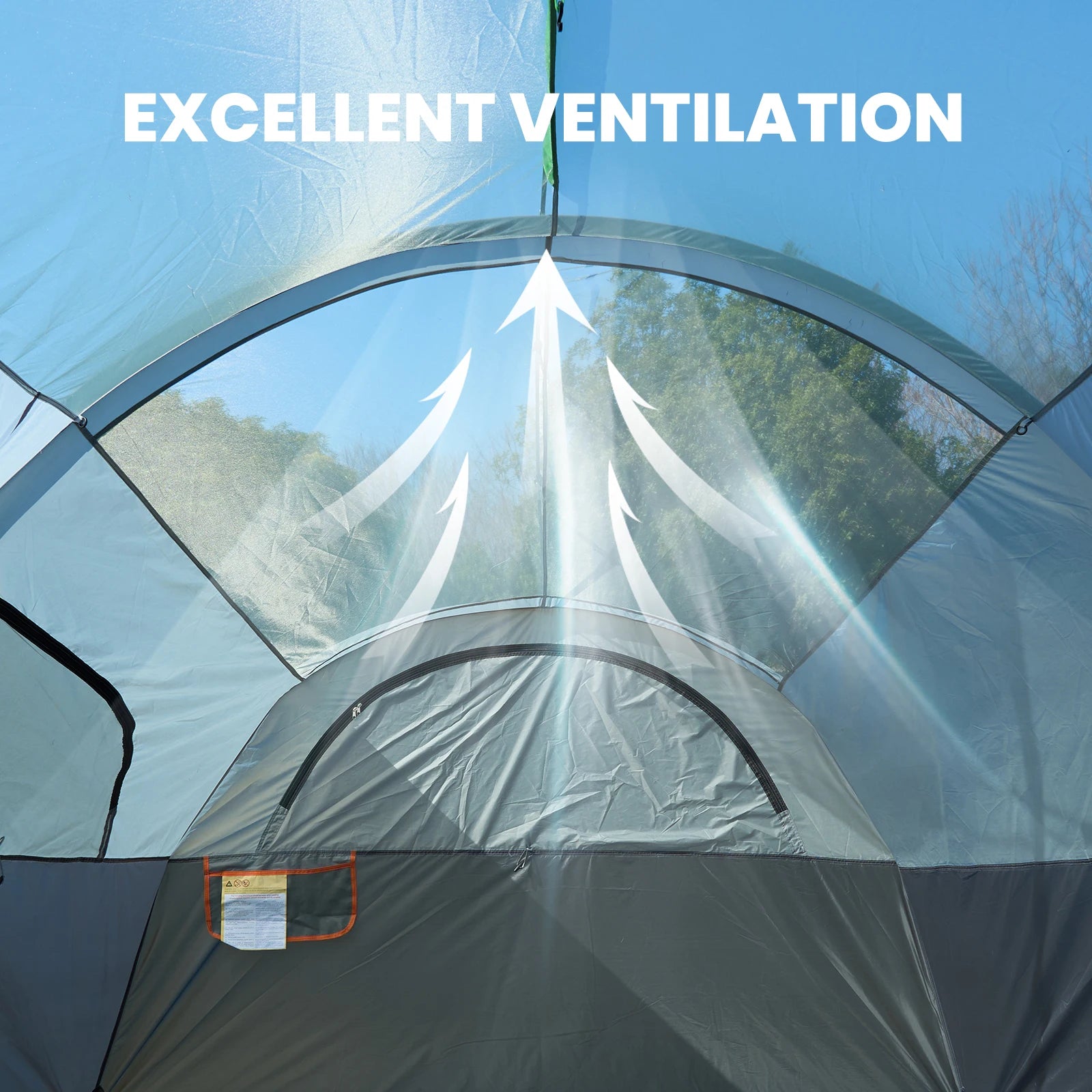 JHK Outdoor 8 Person Camping Tent Quick Instant Tents Setup and Waterproof Windproof Dome Tent with Multi-Directional for Picnic