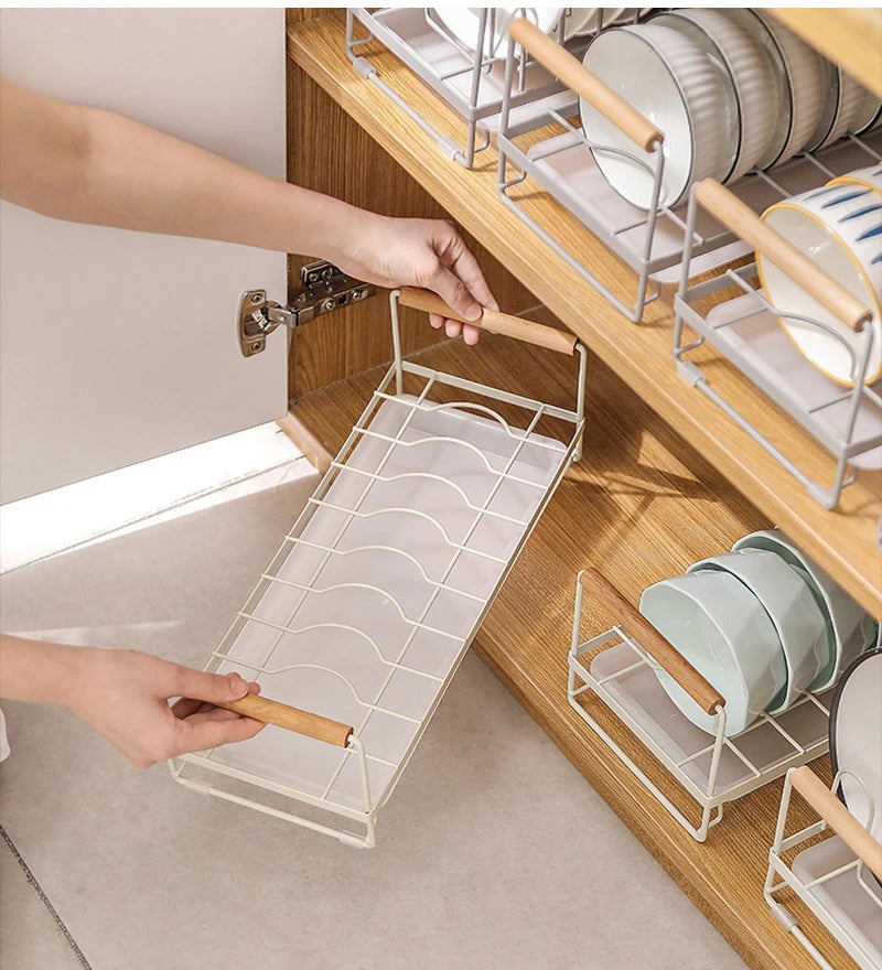 Kitchen Dish Storage Rack Cabinet Organizer Portable Dishes Drying Rack Plate Bowl Drying Rack Desktop Dish Holder Kitchen