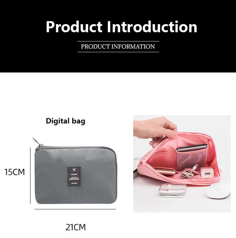 7/8/9/10 Pcs Set Travel Organizer Storage Bags Suitcase Packing Cubes Set Cases Portable Luggage Clothes Shoe Tidy Pouch Folding