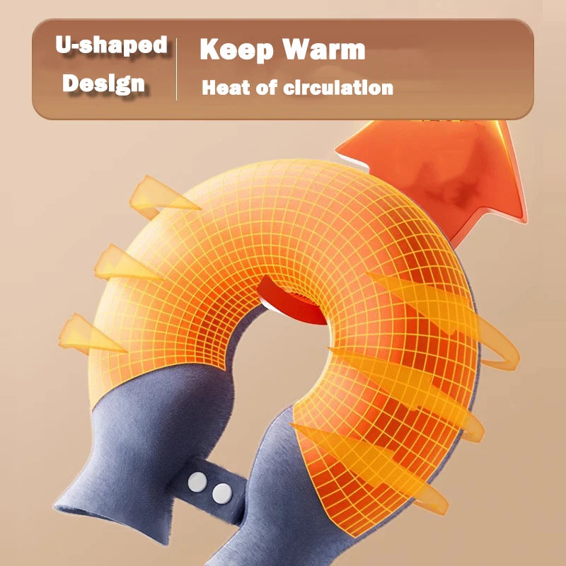 U-shaped Hot Water Bag For Neck Soft Plush Neck Warmer Hot Water Bottle Winter Warming Supplies Hot cold compress Physiotherapy