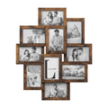SONGMICS 4x6 Collage Picture Frames, 10-Pack Photo Collage Frame for Wall Decor, Glass Front, Assembly Required