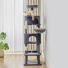 JHK Cat Tree Tower 66 Inch Large Multi Level Cat Climbing Tower with Condo Natural Sisal Scratching Posts Pet House for Indoor