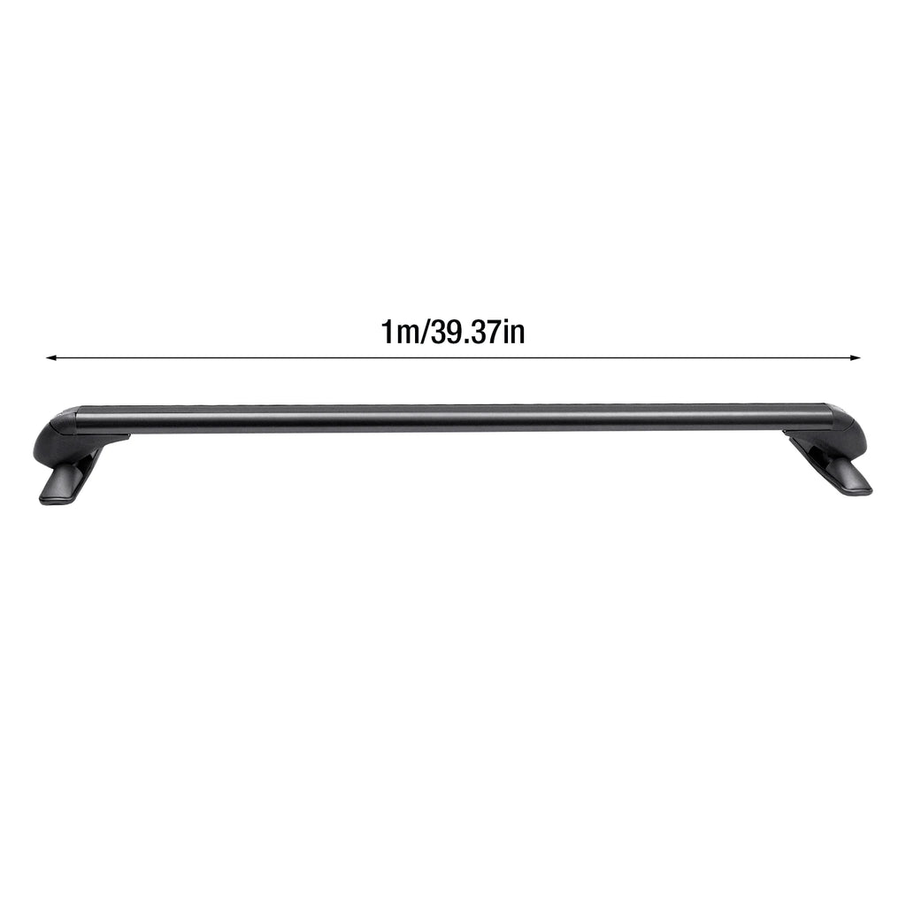 2Pcs Car Top Luggage Rack Car Roof Lockable Luggage Cross Bars Carrier 1m Aluminum Roof Racks Universal Use for 4 or 5 Door Cars