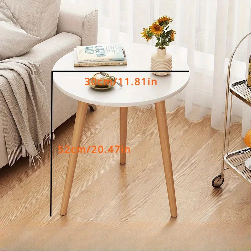 Sofa side table, living room, household table, small coffee table, modern and minimalist small round table, creative side table