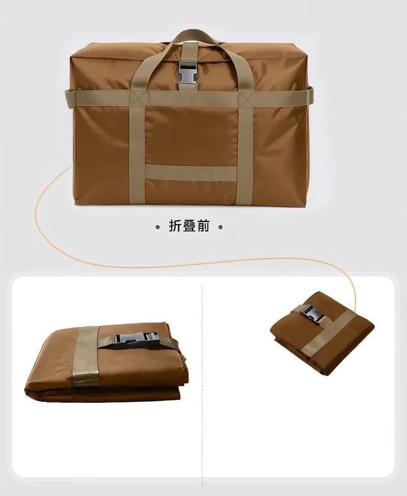 1pc Large Capacity Travel Handbag Portable Clothing Storage Bag with Handle Oxford Fabric Materia Durable Air Flight Bag