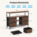 JHK 4 Drawers TV Stand Dresser for Bedroom Entertainment Center with LED Lights and Power Outlets Media Console for 50 Inch TV