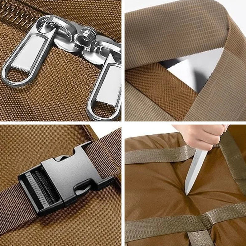 1pc Large Capacity Travel Handbag Portable Clothing Storage Bag with Handle Oxford Fabric Materia Durable Air Flight Bag