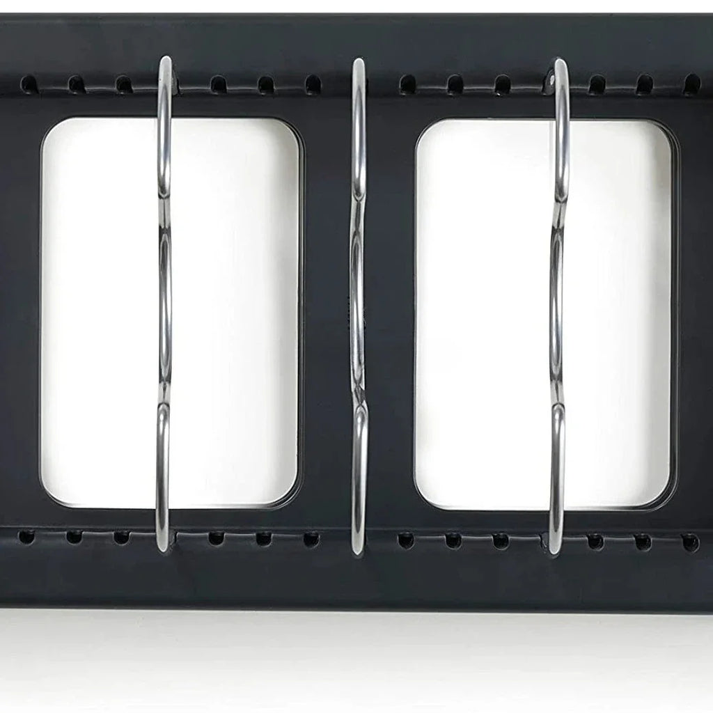 1Pc 7-grid Telescopic Pot Rack,Pans Organizer,Space-saving Cabinet Holder for Pots,Pans and Lids-Keep Your Kitchen Neat and Tidy