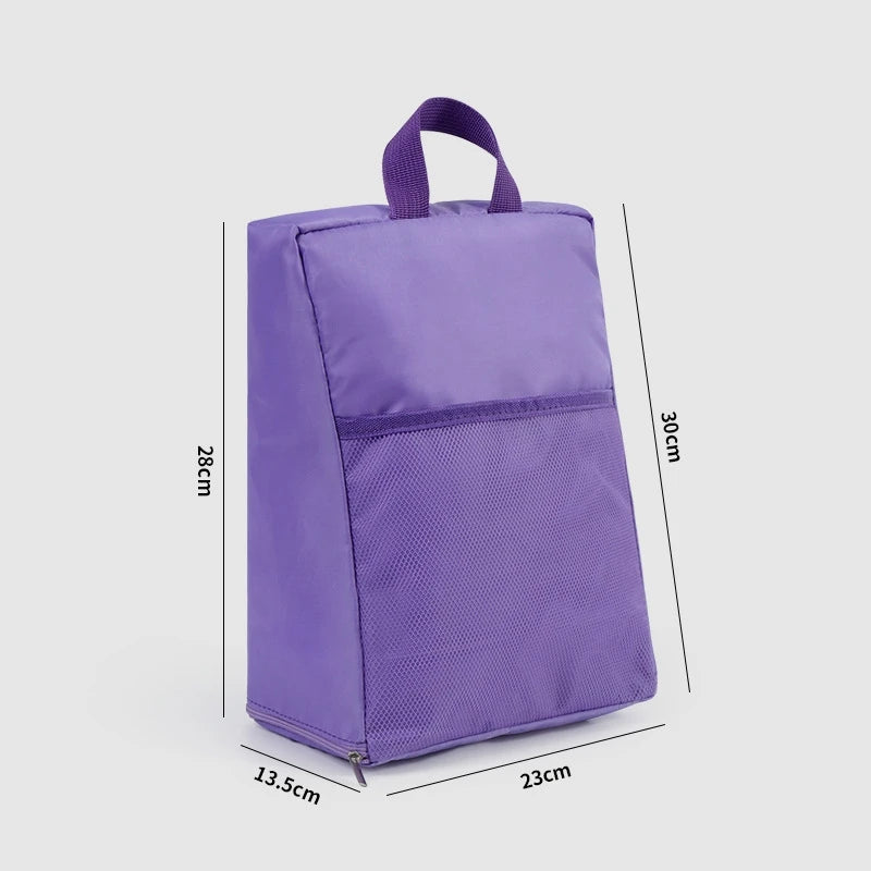 Portable Shoe Storage Bag Travel Outdoors Clothing Organizer Bags with Mesh Pouch Multi-functional Underwear Storage Handbag