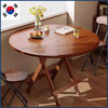 Sturdy Folding Dining Table - No Assembly Needed, Strong Stable Desk for Kitchen, Study & Office, round dining table,small table