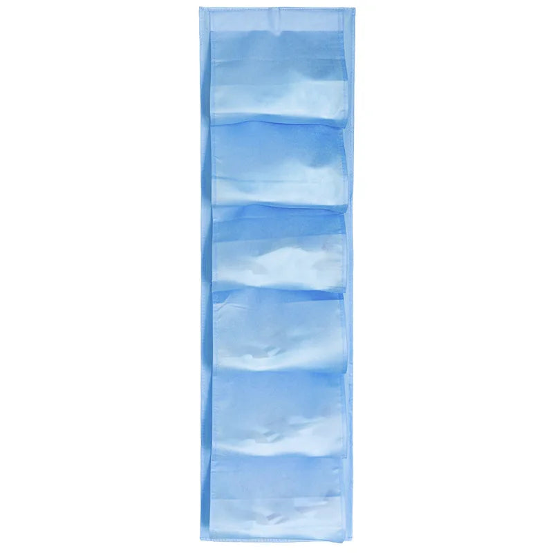 1pc Shoes Storage Hanging Bag Non-woven Fabric Shoe Storage Bag Multi-layer Foldable Wardrobe Shoe Holder Wardrobe Organizer