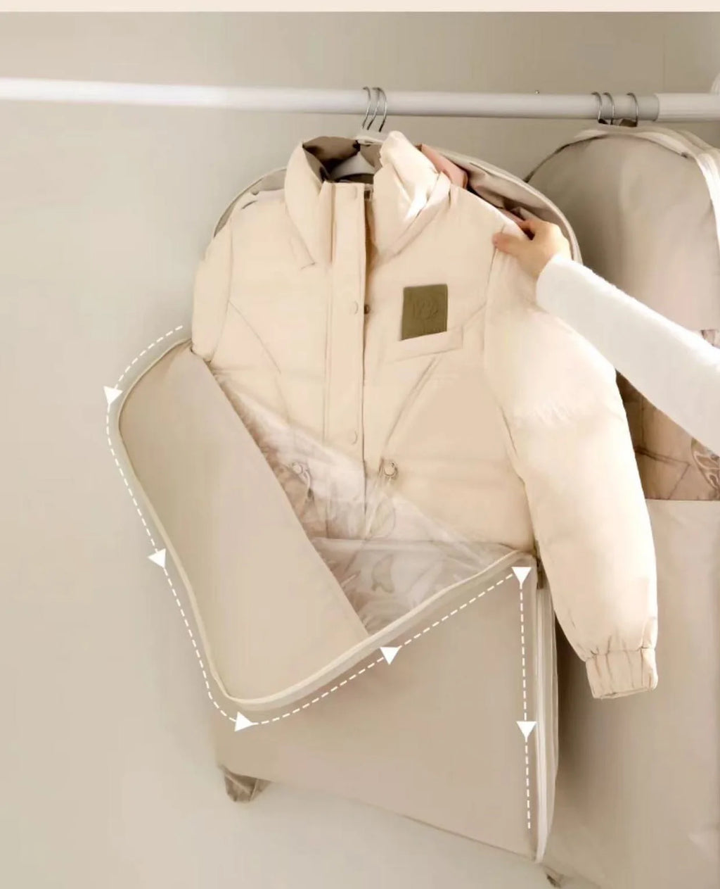 1pc Clothing Compression Bag Wardrobe Organizer Down Jacket Compression Storage Bag Save Space closet Clothes Organizer Bag