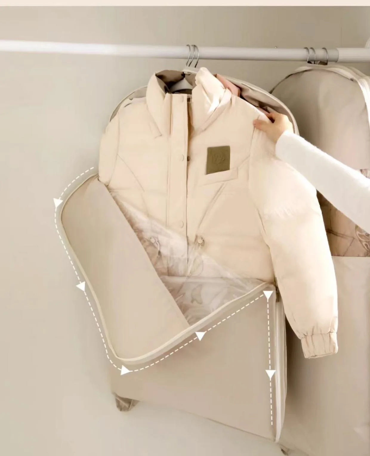 1pc Clothing Compression Bag Wardrobe Organizer Down Jacket Compression Storage Bag Save Space closet Clothes Organizer Bag