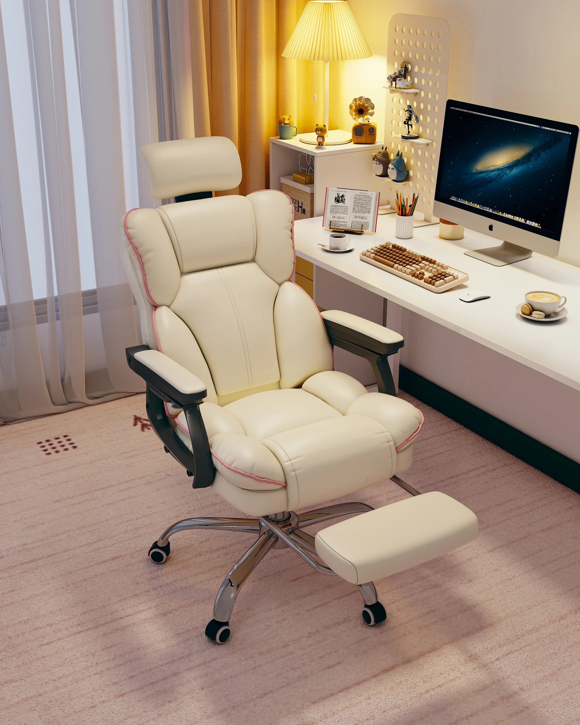 Ergonomic Chair PU Leather Computer Gaming Chairs Executive Gamer Chair Adjustable High Back Office Chair Office Furniture