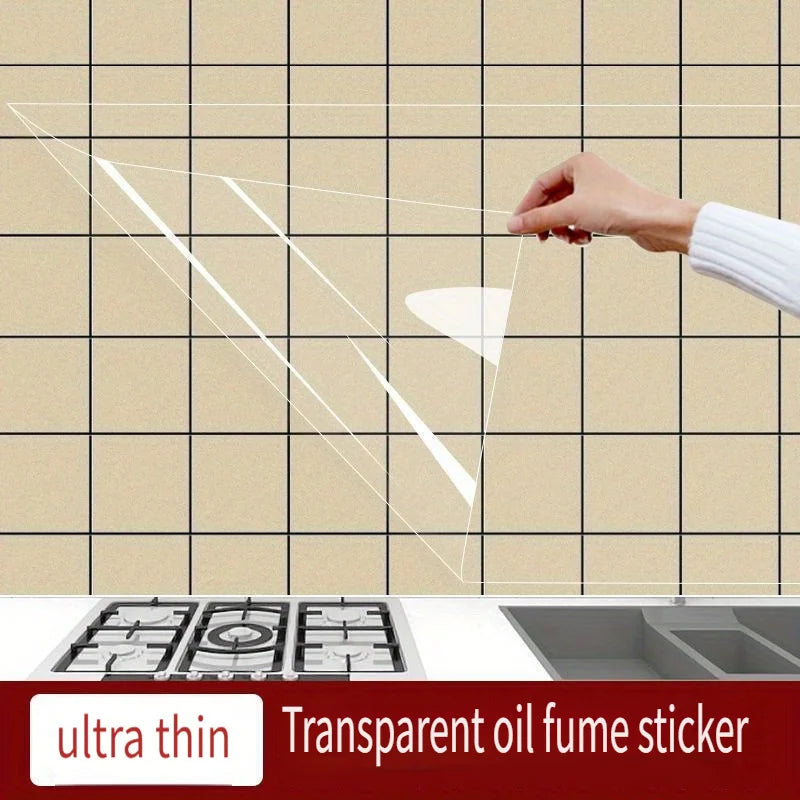 Plastic Electrostatic Adhesion Wall Protective Film – Waterproof, Oil-Proof, Removable Film for Kitchen,No Glue, Easy To Clean