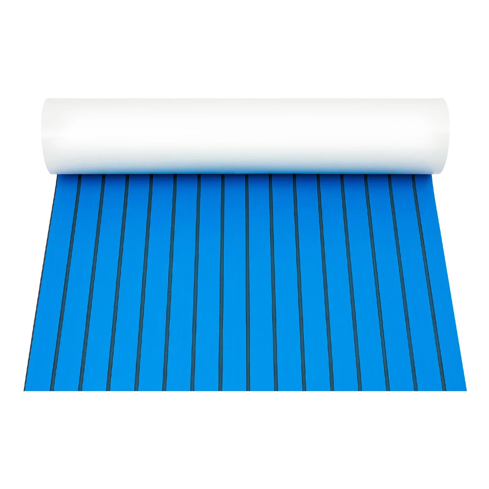 240x90cm Self-Adhesive EVA Foam Teak Boat Floor Mat, 6mm Thick Cuttable Waterproof Anti-Slip Pad Marine Carpet for Deck RV Yacht