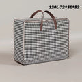 1pc Non-woven Fabric Quilt Storage Bag Large Capacity Portable Luggage Bag Foldable With Handle Packing Bag Clothes Organizer