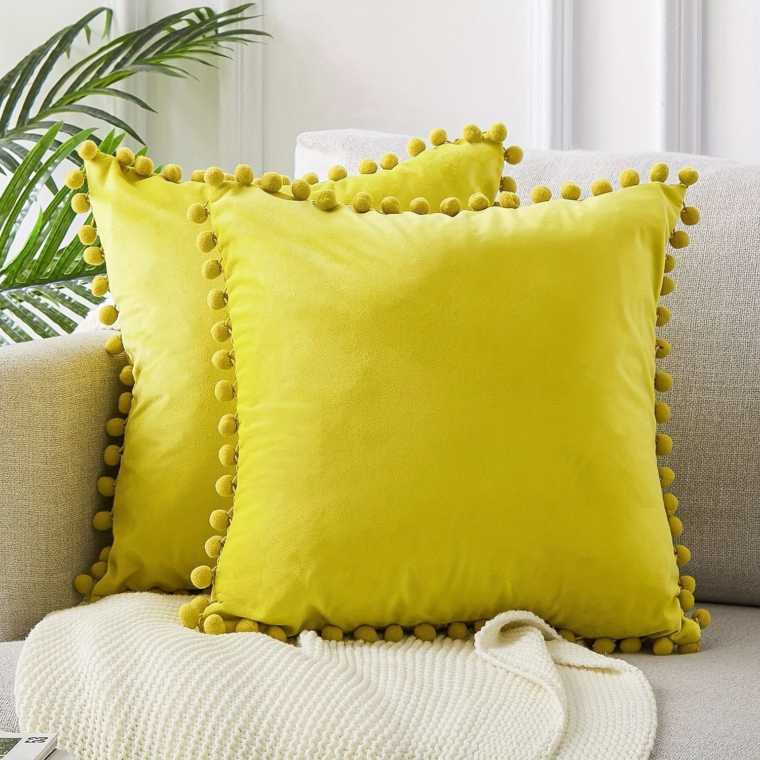 Dutch Velvet Throw Pillow Covers