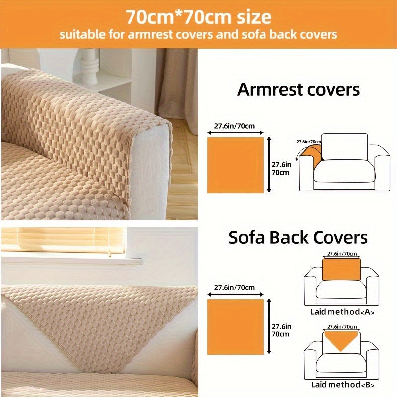 Nordic sofa cushion high-grade plush fashion