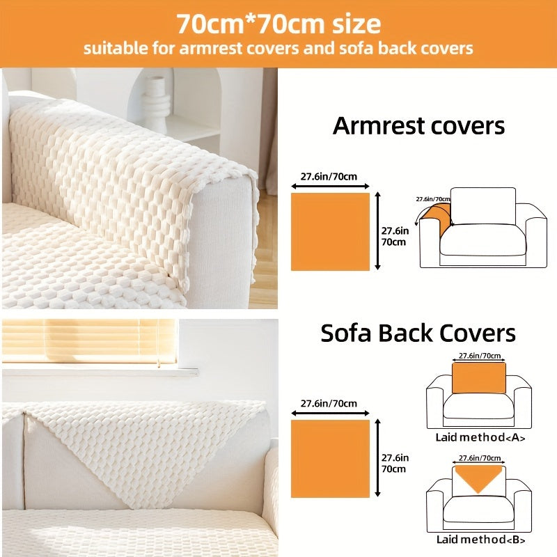 Nordic sofa cushion high-grade plush fashion