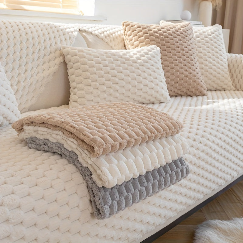 Nordic sofa cushion high-grade plush fashion